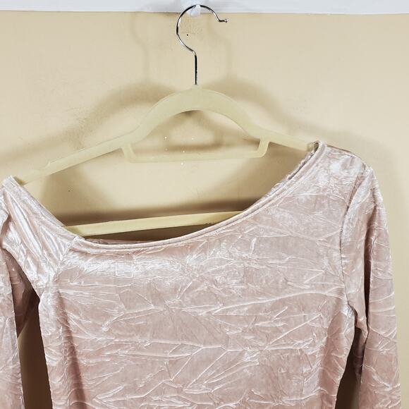 525 America Asymmetrical One Shoulder Top In Champagne Size S - Picture 4 of 12
